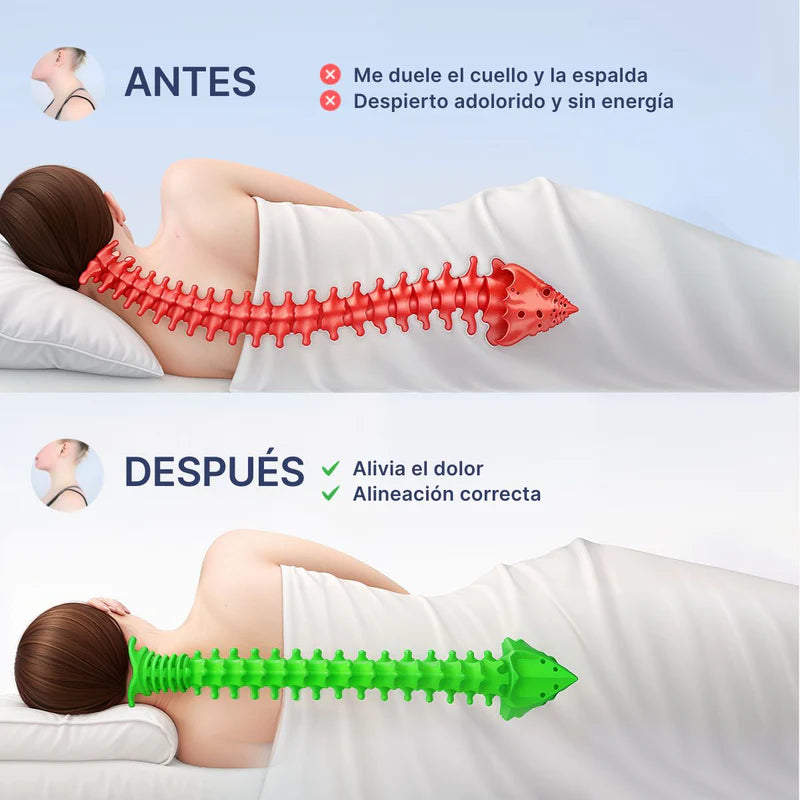 LUDAMAX-Almohada cervical viscoelástica diseño mariposa GRIS